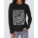 Hoodie dama cu gluga stop the killing started now negru