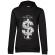 Hoodie dama cu gluga tree dollar negru