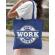 Sacosa din panza dont work for money albastru regal