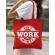 Sacosa din panza dont work for money rosu