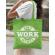 Sacosa din panza dont work for money verde mar