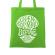 Sacosa din panza open your mind verde mar