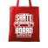 Sacosa din panza skate board rosu
