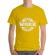 Tricou adler barbat dont work for money galben
