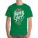 Tricou adler barbat i am a super girl verde mediu