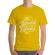 Tricou adler barbat learning before earning galben