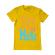 Tricou adler barbat life is a mess galben