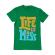 Tricou adler barbat life is a mess verde mediu