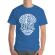 Tricou adler barbat open your mind albastru azuriu