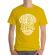 Tricou adler barbat open your mind galben