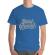Tricou adler barbat stand your ground albastru azuriu