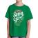 Tricou adler copil i am a super girl verde mediu