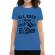 Tricou adler dama all good things are wild and free albastru azuriu