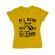 Tricou adler dama all good things are wild and free galben