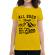 Tricou adler dama all good things are wild and free galben