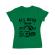 Tricou adler dama all good things are wild and free verde mediu