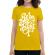 Tricou adler dama born to fight galben