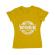 Tricou adler dama dont work for money galben