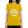 Tricou adler dama dont work for money galben