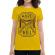 Tricou adler dama hard to kill galben