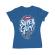 Tricou adler dama i am a super girl albastru azuriu