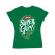 Tricou adler dama i am a super girl verde mediu