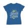 Tricou adler dama learning before earning albastru azuriu