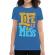 Tricou adler dama life is a mess albastru azuriu