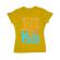 Tricou adler dama life is a mess galben
