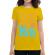 Tricou adler dama life is a mess galben