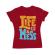 Tricou adler dama life is a mess rosu