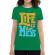 Tricou adler dama life is a mess verde mediu