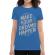 Tricou adler dama make your dreams happen albastru azuriu