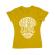 Tricou adler dama open your mind galben