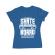 Tricou adler dama skate board albastru azuriu