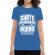 Tricou adler dama skate board albastru azuriu