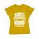 Tricou adler dama skate board galben