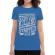 Tricou adler dama stop the killing started now albastru azuriu