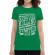 Tricou adler dama stop the killing started now verde mediu
