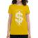 Tricou adler dama tree dollar galben