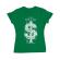 Tricou adler dama tree dollar verde mediu