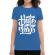 Tricou adler dama turn hate into love albastru azuriu