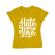 Tricou adler dama turn hate into love galben