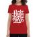 Tricou adler dama turn hate into love rosu