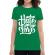 Tricou adler dama turn hate into love verde mediu