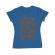 Tricou adler dama young saved and free albastru azuriu