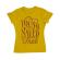 Tricou adler dama young saved and free galben