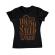 Tricou adler dama young saved and free negru