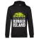 Hoodie barbat cu gluga burger island negru