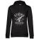 Hoodie dama cu gluga be strong and courageous negru